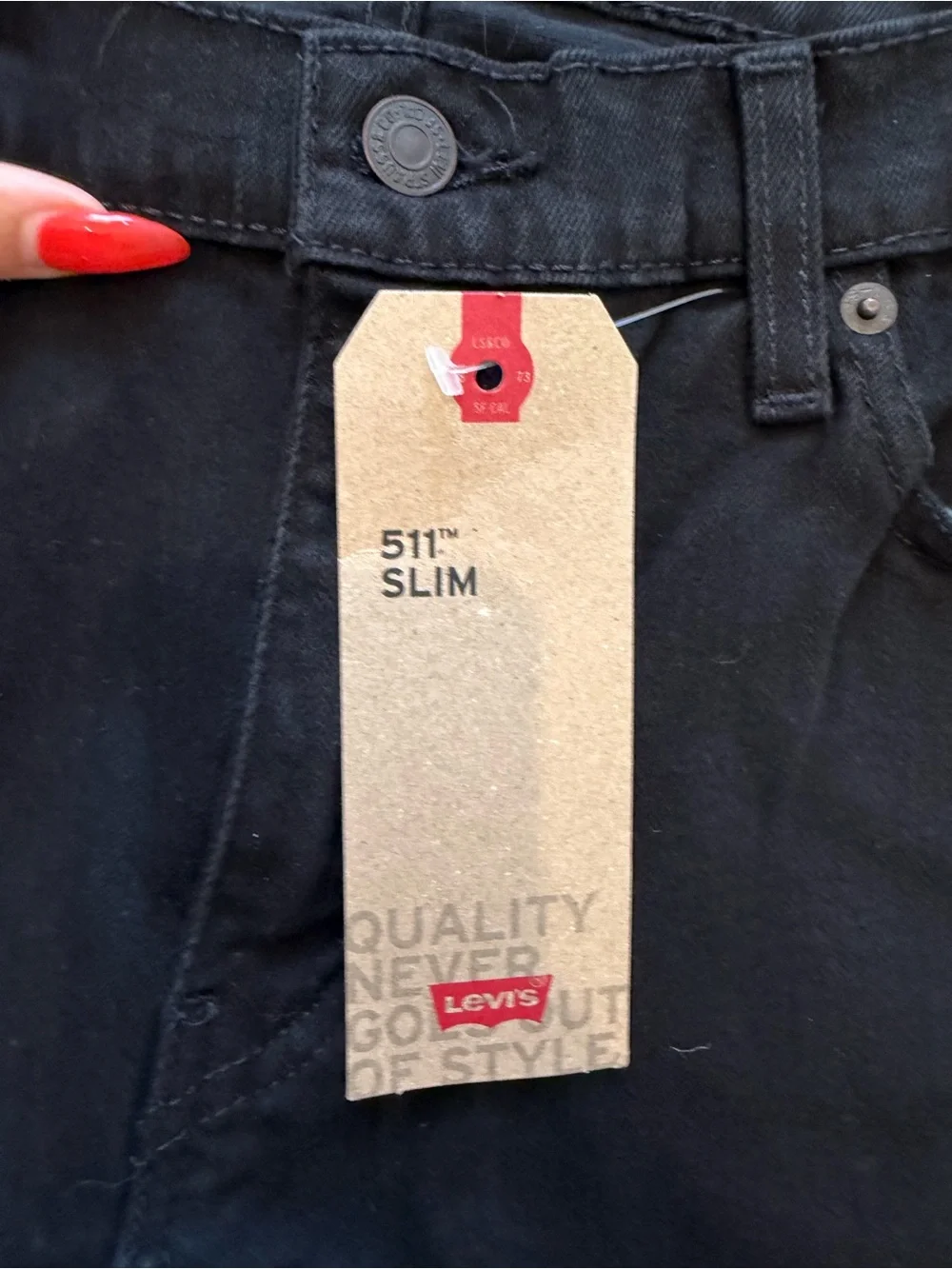 Levi's Slim Straight Jeans in Black